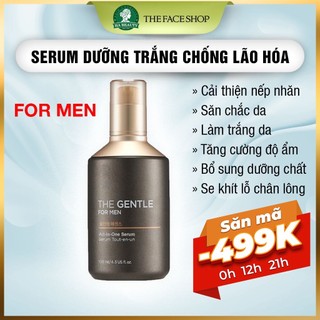 Serum dưỡng trắng cho nam the face shop cấp ẩm the gentle for men all-in-one serum 135ml