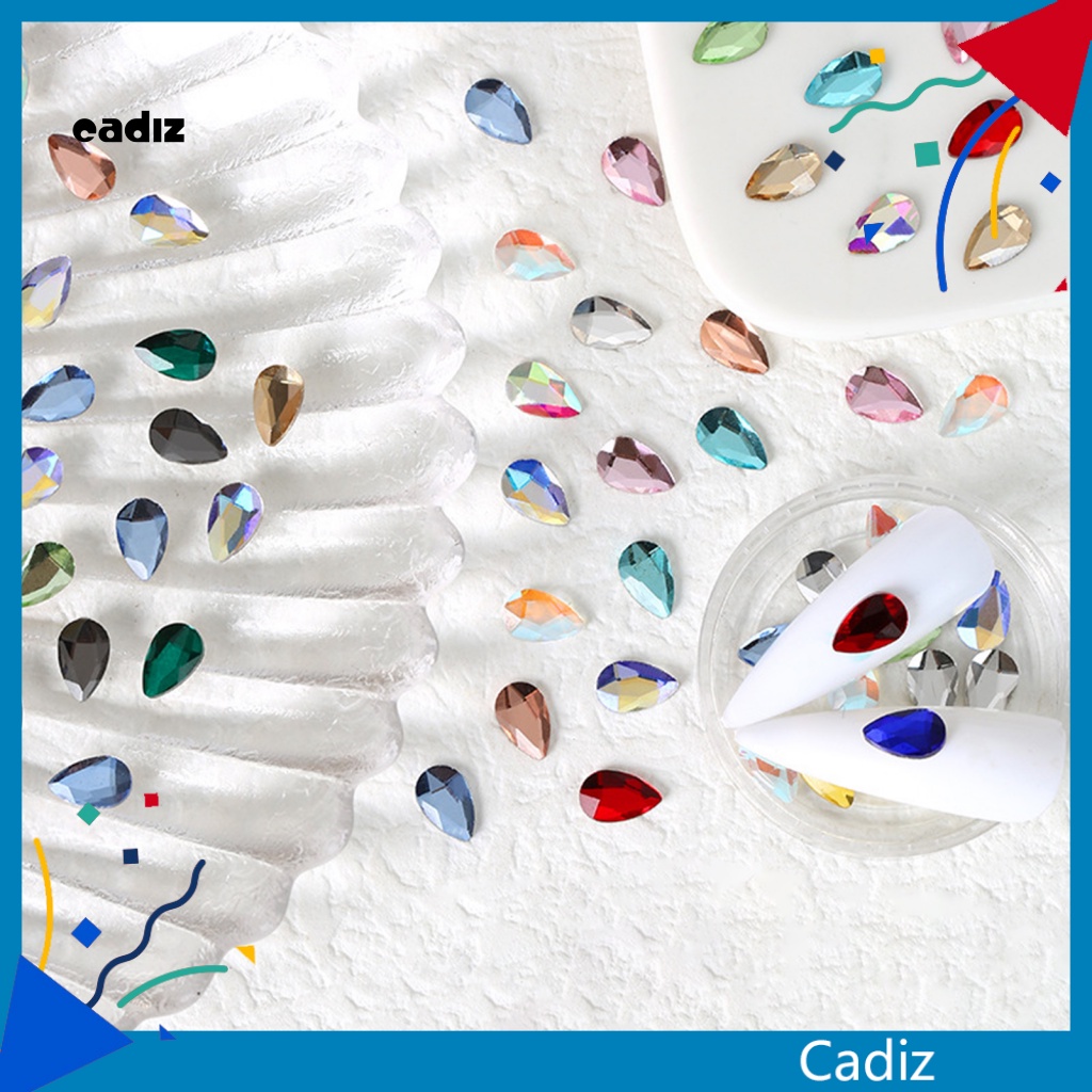 Bộ 50 Móng Tay Giả Đính Đá Dễ Bắt Mắt Trang Trí Nghệ Thuật Cho Nữ