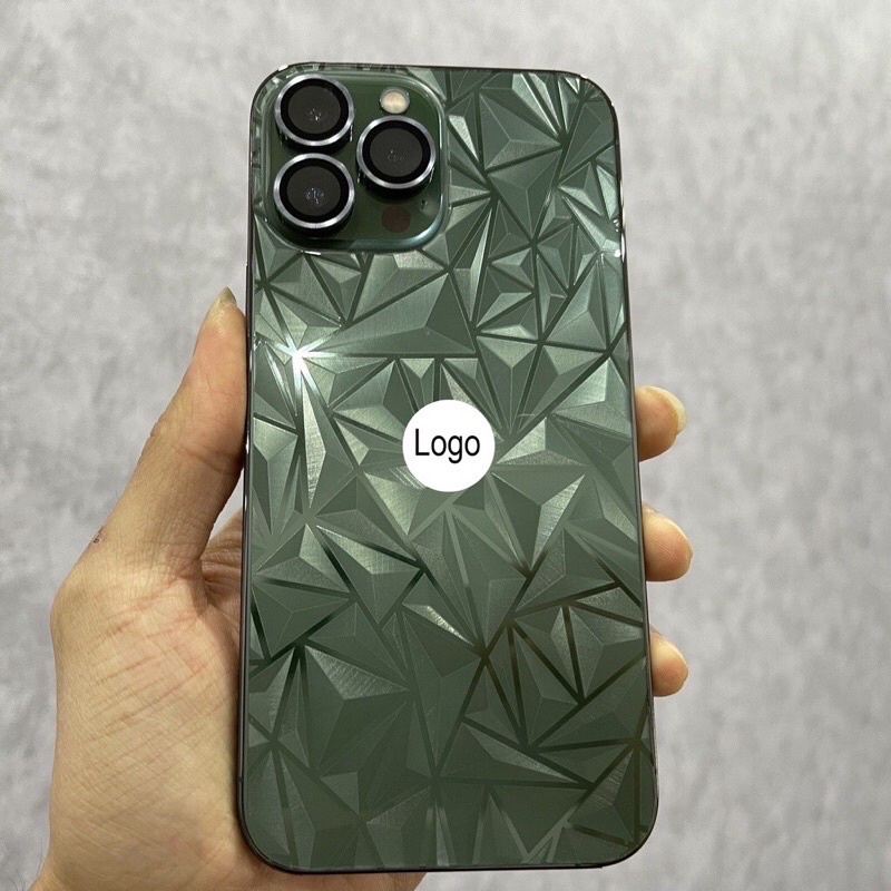 DÁN SKIN PPF MẶT SAU + DÁN VIỀN VÂN 4D 3D KIM CƯƠNG CHỐNG VA ĐẬP IPHONE 13 PROMAX 12 PROMAX 11 PROMAX 14 PROMAX