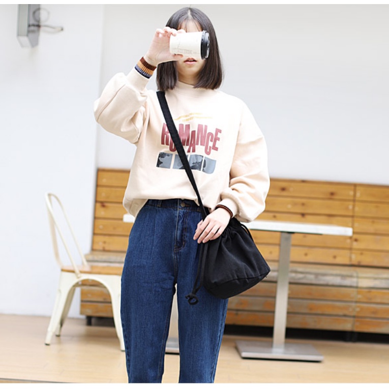 Túi Tote Đeo Chéo Thời Trang Mini Dây Rút