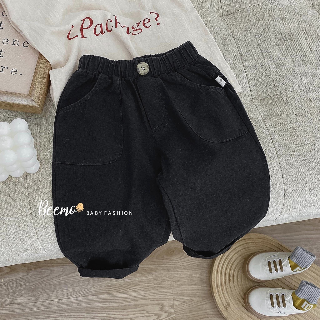 Quần kaki dài túi ốp Beemo cá tính cho bé trai