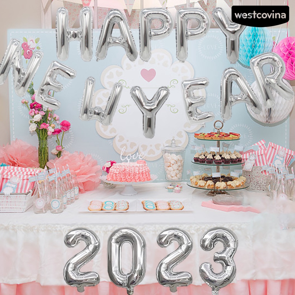 [Hot]☃Set 9 Bong Bóng Màng Nhôm Siêu Nhẹ Chống Rách Dùng Trang Trí Lễ Hội