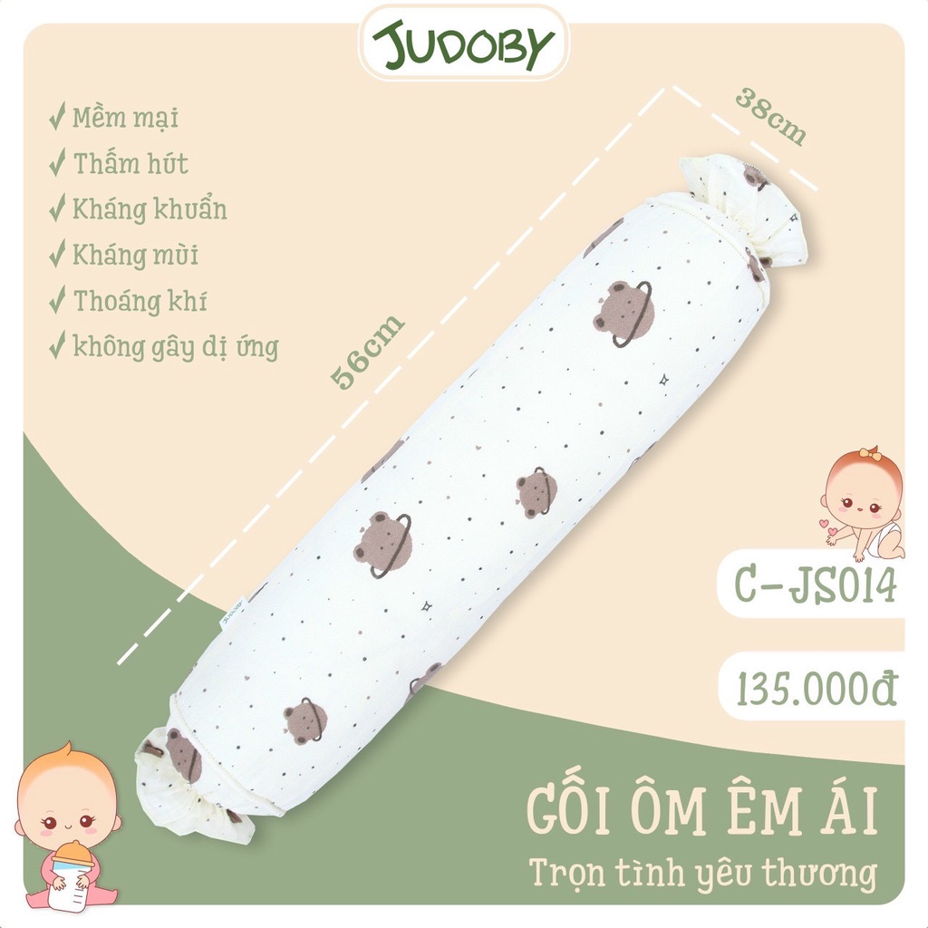 Gối Ôm Judoby muslin siêu mềm cho bé từ sơ sinh lẻ 1 cái