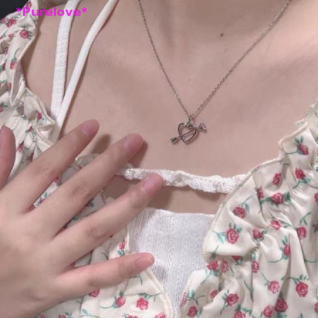 Vòng cổ Mặt Trái Tim Đính Pha Lê Hồng Phong Cách Vintage Thời Trang Dành Cho Nữ Mới