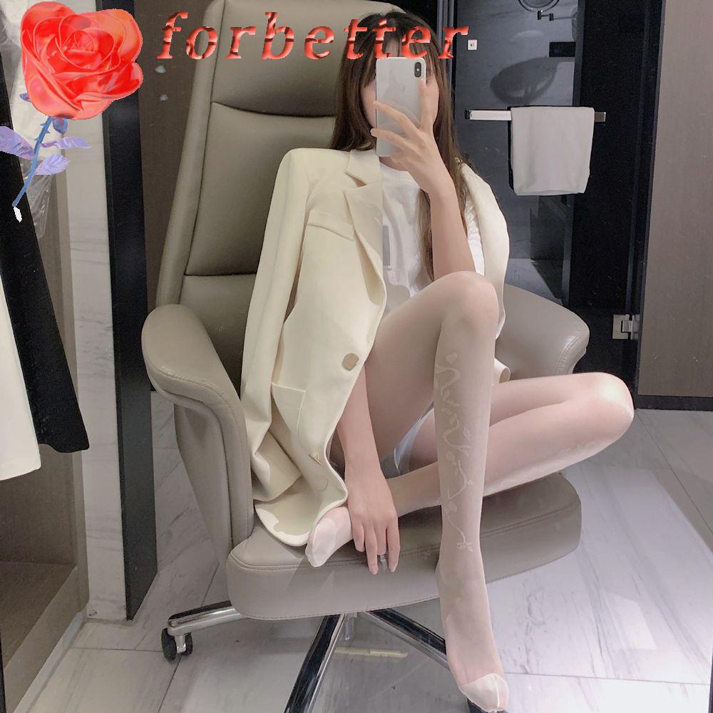 Vớ Lưới Đen Siêu Mỏng Thêu Họa Tiết Hoa Phong Cách Lolita Thời Trang Cho Nữ