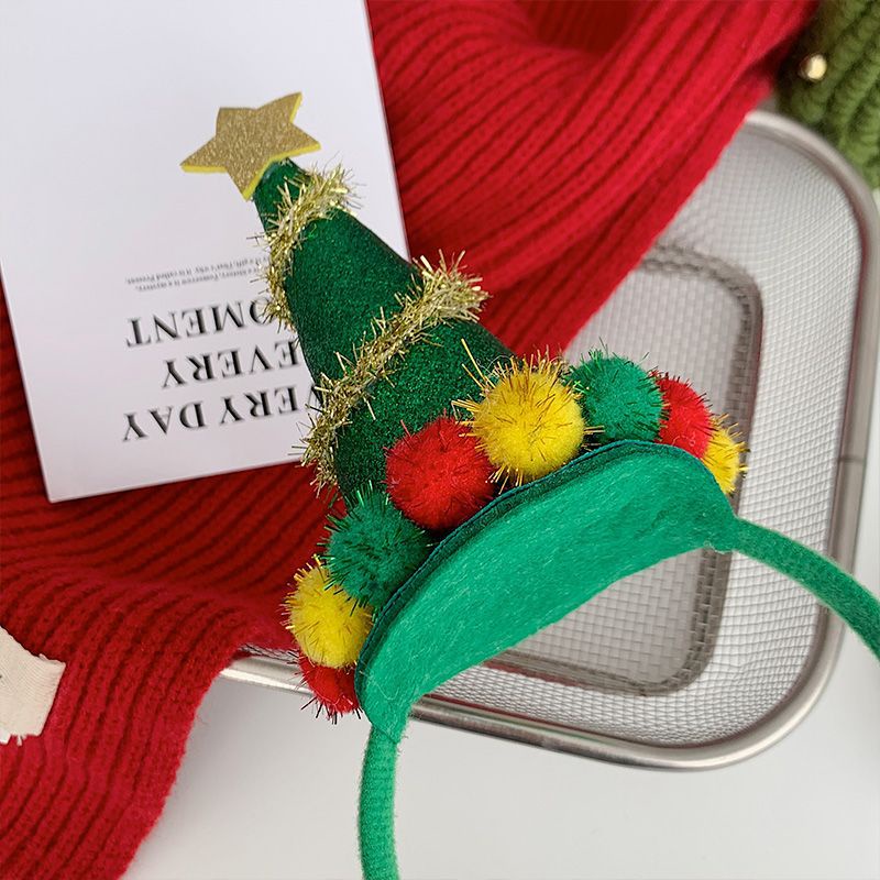 Băng Đô Cài Tóc Hình Cây Thông Noel Dễ Thương Cho Bé