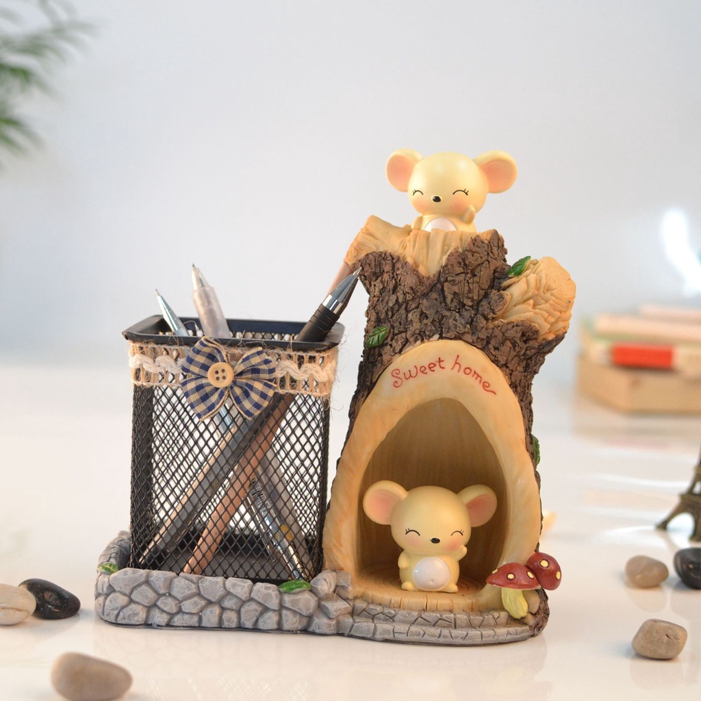 Ống Đựng Bút Hình Chuột Hamster Tai To Dễ Thương Sáng Tạo Trang Trí Nội Thất