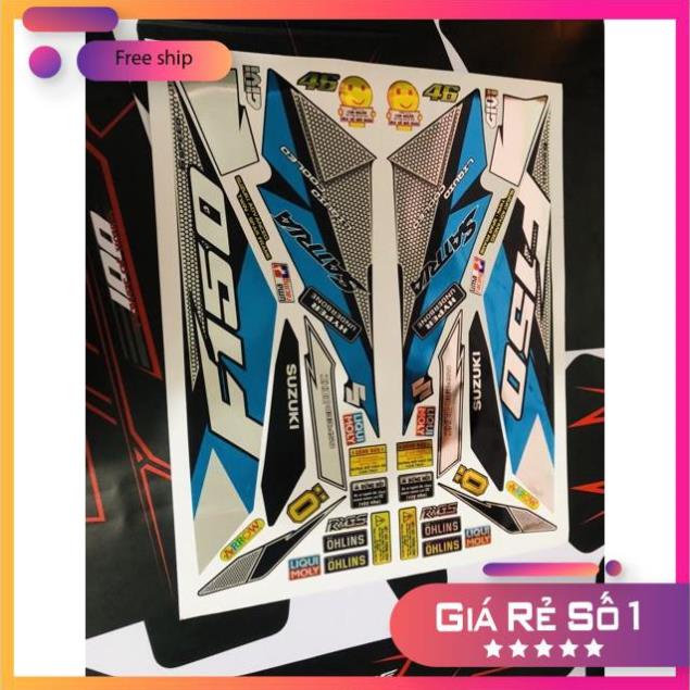 DECAL PVC 5 LỚP CHẤT LƯỢNG CAO Tem rời satria fi chất liệu Crom