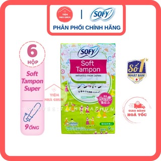 Băng vệ sinh tampon sofy unicharm siêu thấm đi bơi hộp 9 que - tiemnhachun - nhập khẩu