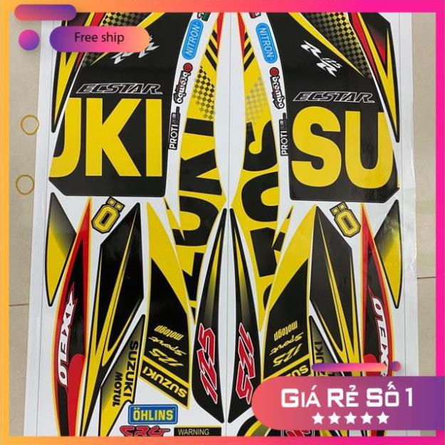 DECAL PVC 5 LỚP CHẤT LƯỢNG CAO Tem rời Axelo chữ Su vàng đen