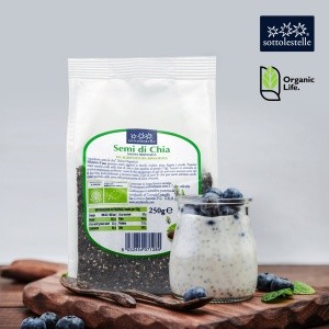 Hạt chia hữu cơ Sottolestelle 50 gram cho bé ăn dặm