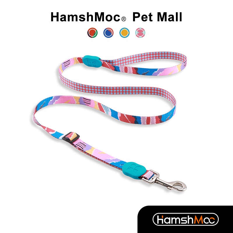 HamshMoc Dây Dắt Thú Cưng Đi Dạo Bằng Nylon Bền Bỉ Có Thể Điều Chỉnh Độ Dài Họa Tiết Thời Trang Và Không Rối Móc Nặng 1