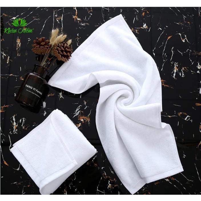 Combo 10 Khăn Gội Cao Cấp 100% Cotton, Dày Dặn Mềm Mịn, Không Ra Màu, Không Sổ Lông, Thấm Hút Nước Tốt, CamKết Chuẩn Ảnh