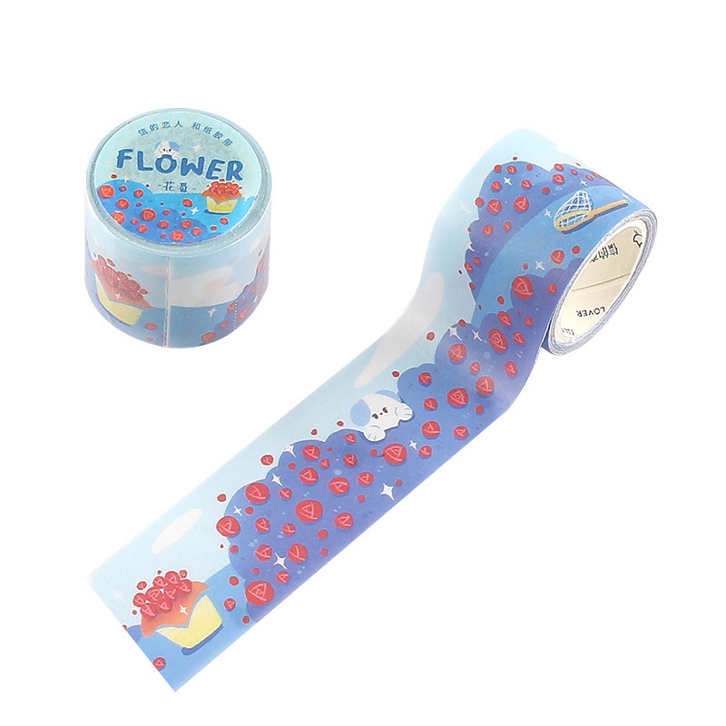 Idako idako  băng keo washi sức sống lớp sao băng vẽ tay sticker anime động vật dễ thương hôm nay nhẹ nhàng dễ thương DT108