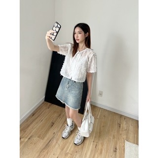 JANET STUDIO • Áo voan vải nổi