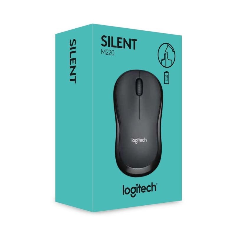 Chuột không dây silent logitech m220 bluetooth không tiếng ồn cho macbook, máy tính pc, laptop