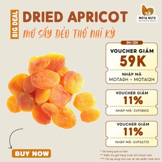 Mơ sấy dẻo không đường thổ nhĩ kỳ - hũ 500g