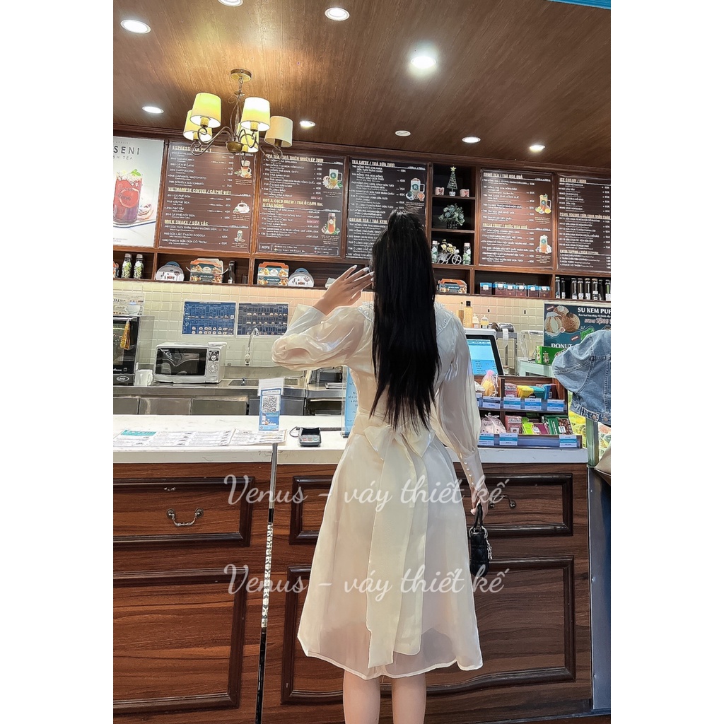 VÁY OZANGA THẮT NƠ THIẾT KẾ - VENUS DESIGN