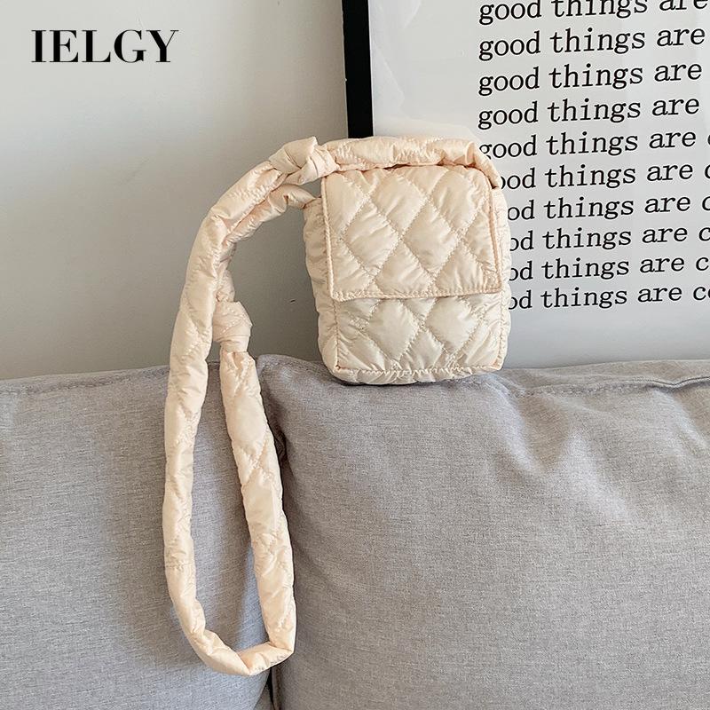 Túi đeo vai IELGY hình thoi gọn nhẹ phong cách Hàn Quốc thời trang cho nữ