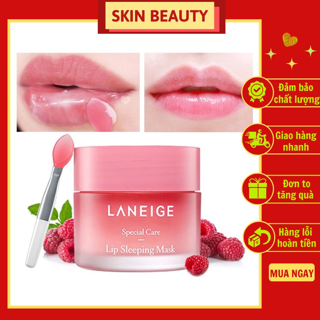 Mặt nạ ngủ môi Laneige Lip Sleeping Mask Berry 20G siêu hiệu quả giúp đôi môi mềm mại, căng mọng