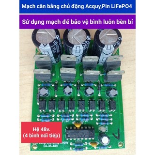 Mạch 48V cân bằng chủ động ắc quy, pin lifepo4 .