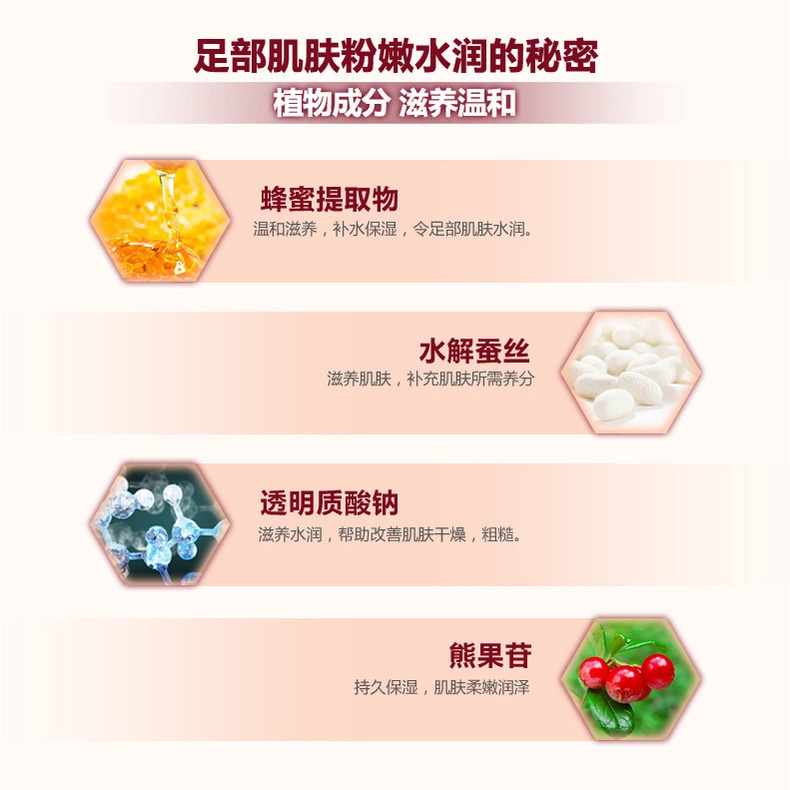 Mặt nạ chân tinh chất mật ong Bioaqua Mặt nạ dưỡng da chân tẩy da chết Morasa MNB21