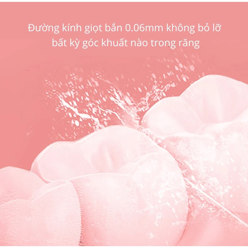 Máy Tăm Nước Cầm Tay Làm Sạch Răng Miệng, Mảng Bám DR.BEI Portable Water Flosser F2