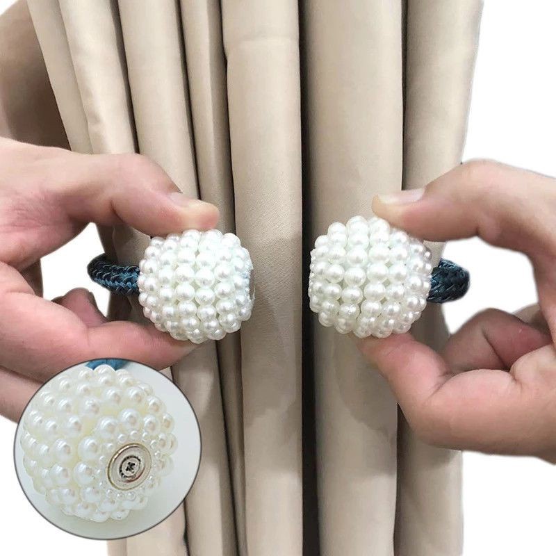 1 cái từ ngọc trai rèm clip rèm chủ sở hữu ren-up clasp clip treo bóng clasp ren-up rèm phụ kiện trang trí nội thất