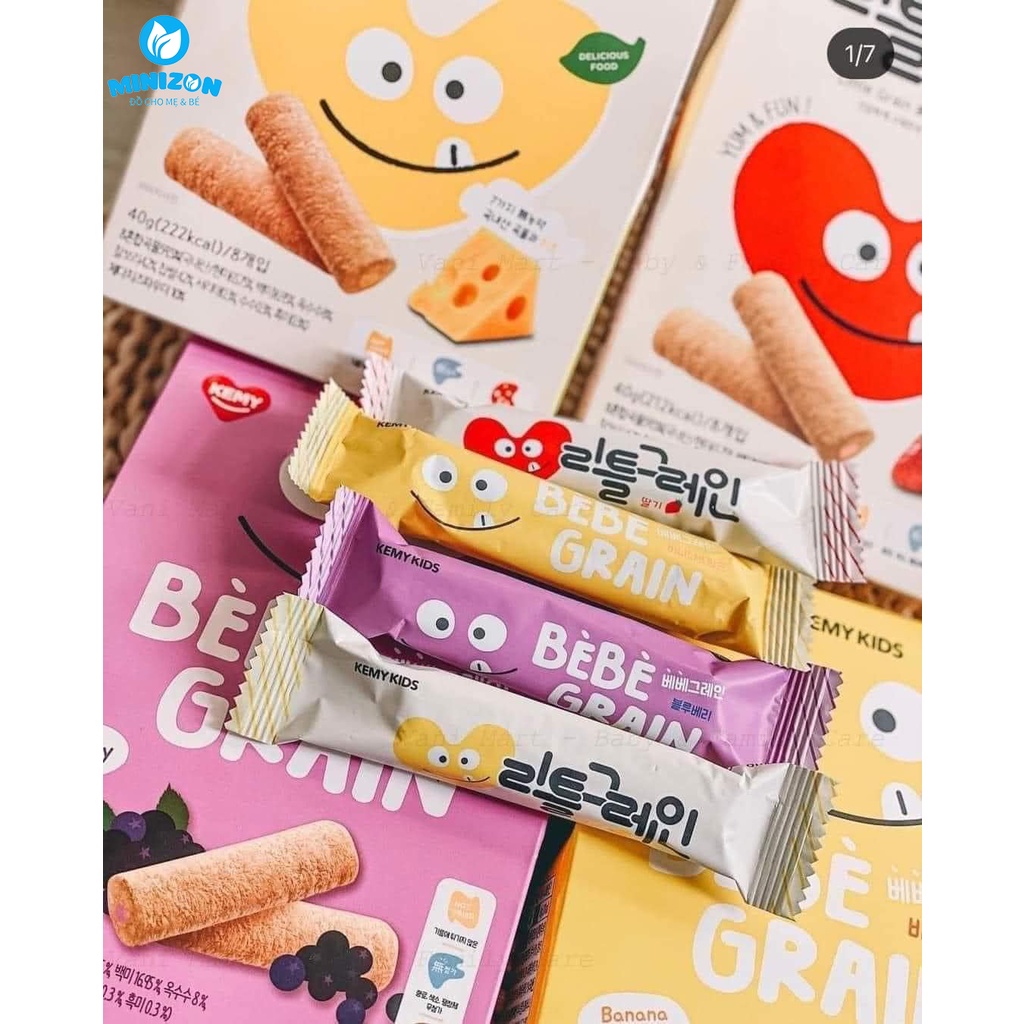 Bánh Ăn Dặm Ngũ Cốc Kemy Kids Gói 40g Cho Bé Từ 8 Tháng