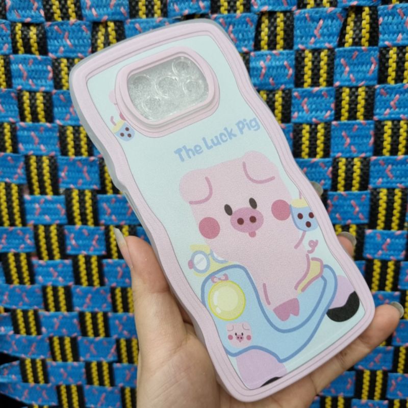 Ốp lưng Xiaomi Poco X3 NFC / X3 pro dẻo hình siêu dễ thương viền lượn sóng bảo vệ camera