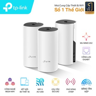 Bộ phát wifi TP-Link Deco M4 3-Pack mesh AC1200Mbps (Chính hãng)