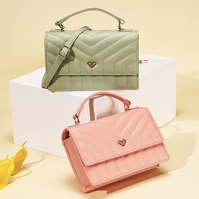 Ielgy lingge Túi Đeo Chéo Bằng Da PU Tươi Tắn Và Đa Năng Cho Nữ