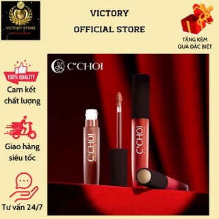 Son kem khoáng mineral cream c'choi 6 màu đỏ cam/đỏ đất/cam cháy/cam san hô/hồng neon/hồng đất
