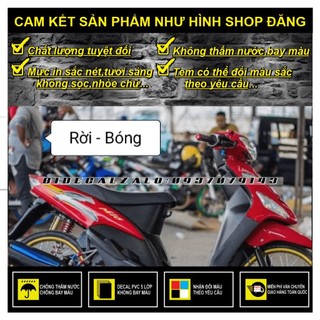 Tem rời mio z phối dán xe đỏ -