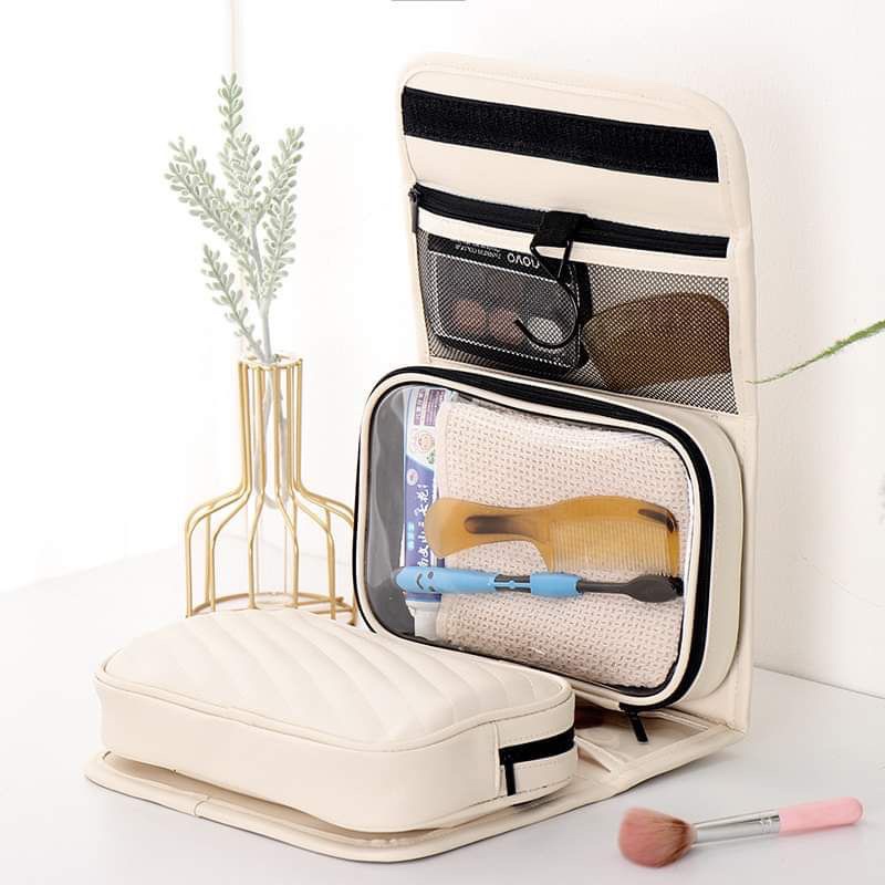 Túi xách đựng đồ trang điểm , túi đựng mỹ phẩm du lịch chống nước nhiều ngăn gấp gọn