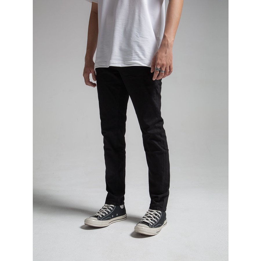 Quần Jeans The Denimaniac dáng ôm màu Black - Slim Fit