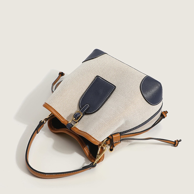IELGY Túi Đeo Chéo Vải canvas Màu Sắc Tương Phản Thời Trang Cho Nữ