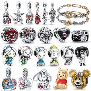 Hạt Xâu Chuỗi Bạc S925 Hoạt Hình Disney Người Nhện Pandora Chính Hãng Tự Làm Vòng Tay / Dây#39; s Trang Sức