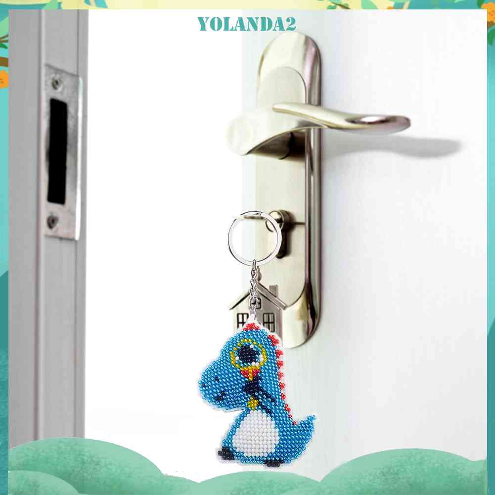 Móc Khóa Thêu Chữ Thập Đính Hạt Toàn Diện Chính Xác DIY