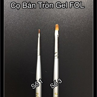 Cọ bản tròn thường, cọ bản tròn gel, cọ hoa cúc fol chính hãng chuyên dụng ngành nail