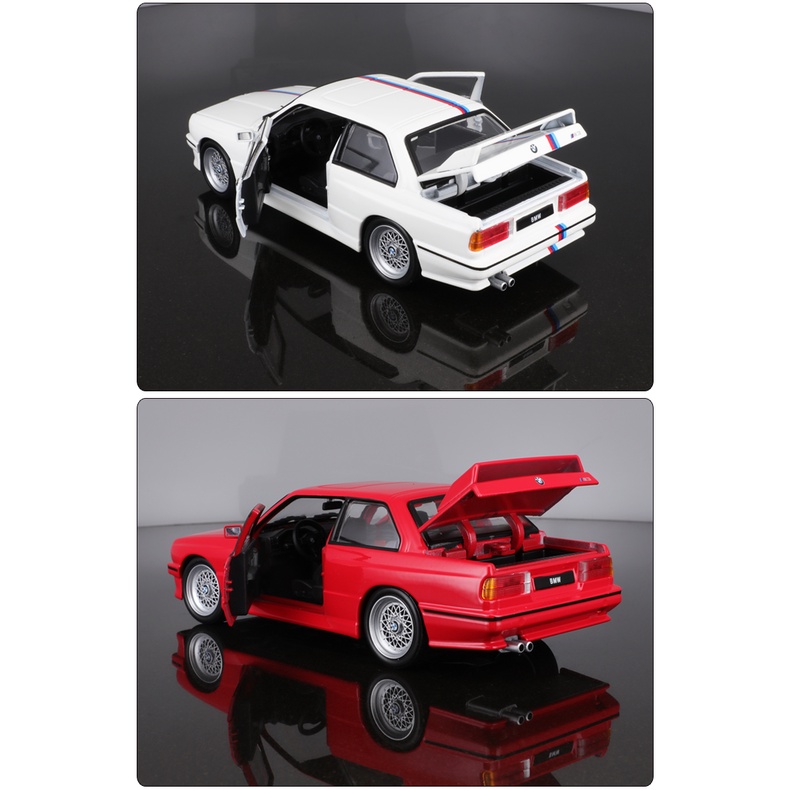 Bburago Mô Hình Xe Hơi Thể Thao 1988 BMW M3  Tỉ Lệ 1: 24