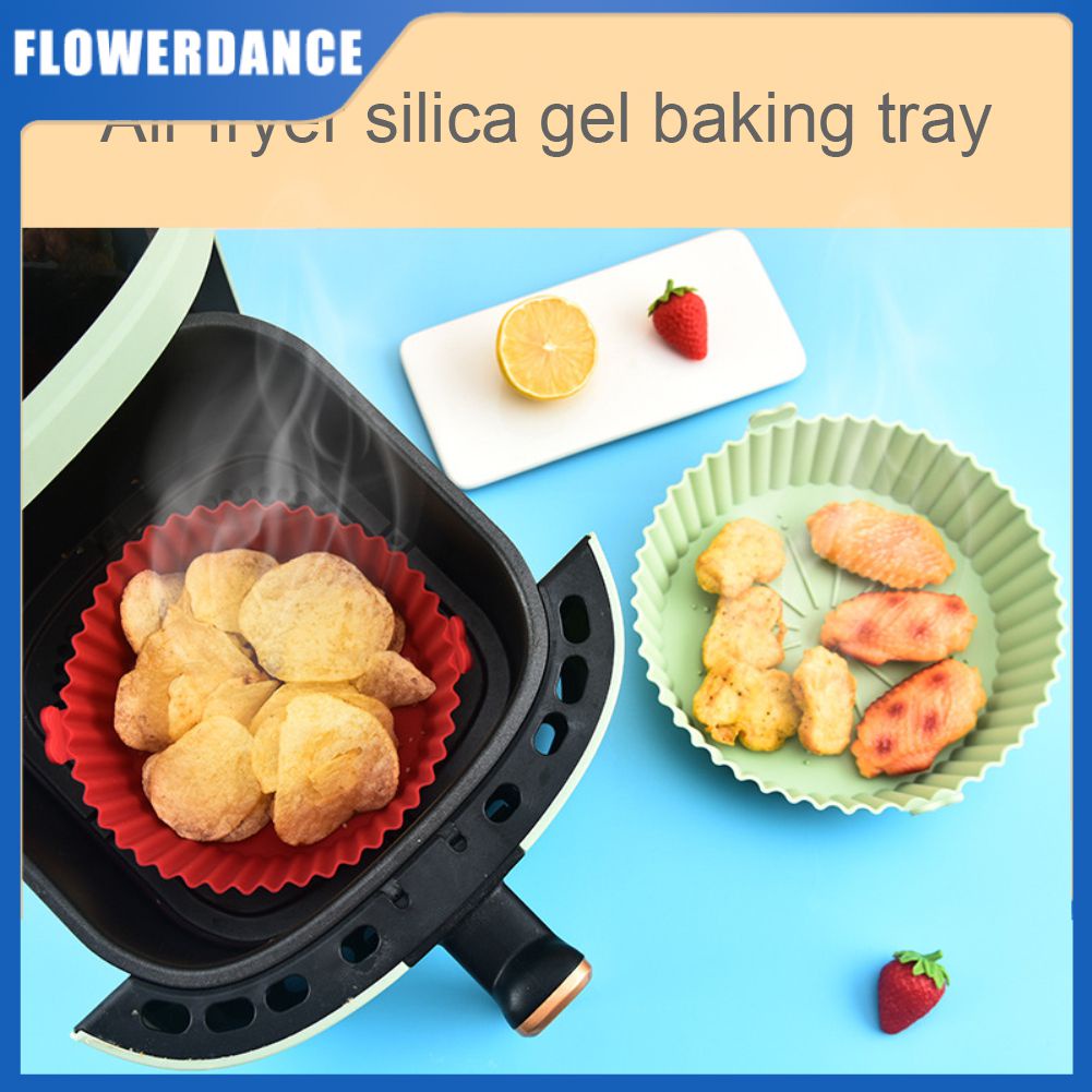 Ốp Nồi Chiên Không Dầu Air Fryer Giấy Lót Thay Thế Có Thể Tái Sử Dụng Nồi Chiên Không Dầu Air Fryer Nồi Silicone Rổ Cho Nồi Chiên Không Dầu Air Fryer Hấp Lò Vi Sóng Không Dính chịu Nhiệt Cao Cấp Nồi Chiên Không Dầu Air Fryer Nồi Thảm Flowerdance
