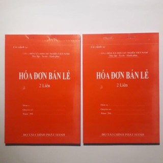 Hoá đơn bán lẻ giấy carbon 2 liên - 60 tờ - 1 quyển