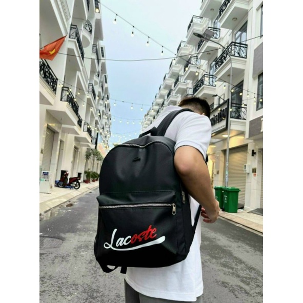 TÚI NAM_BALO NAM LACOSTE LOGO CHỮ KÝ_HÀNG CÔNG TY