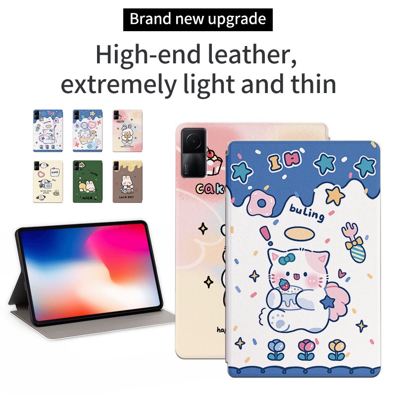 Bao Da Máy Tính Bảng PU Nắp Lật Họa Tiết Hoạt Hình Cho Xiaomi Redmi Pad (2022) 10.61 "VHU4254IN 5G Ốp