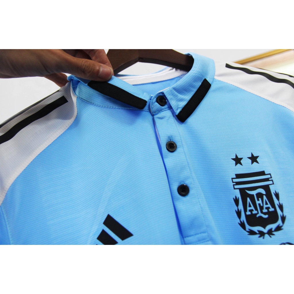 Áo polo Argentina xanh 2022-2023