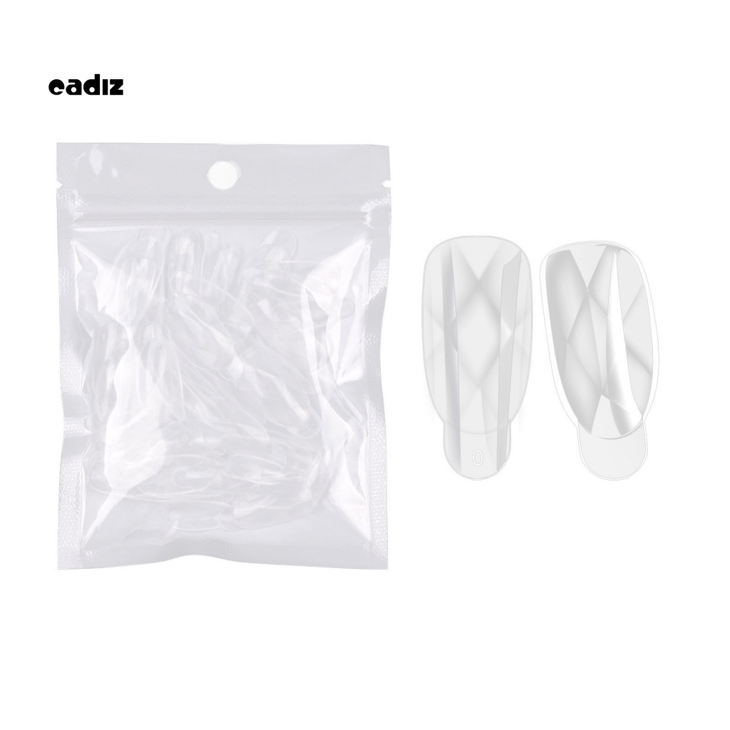 Set 60 Miếng Dán Móng Tay Bằng Nhựa Trong Suốt Tháo Rời Được Tiện Lợi