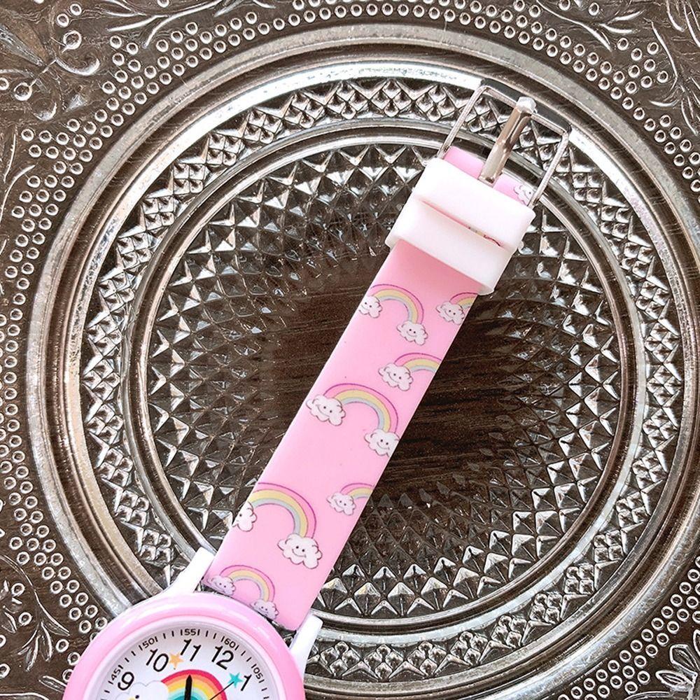 Dây Chuyền Bằng Da Pu Thời Trang Dễ Thương Cho Nữ|Đồng Hồ Nữ Dây Da Mặt Hoạt Hình Dễ Thương