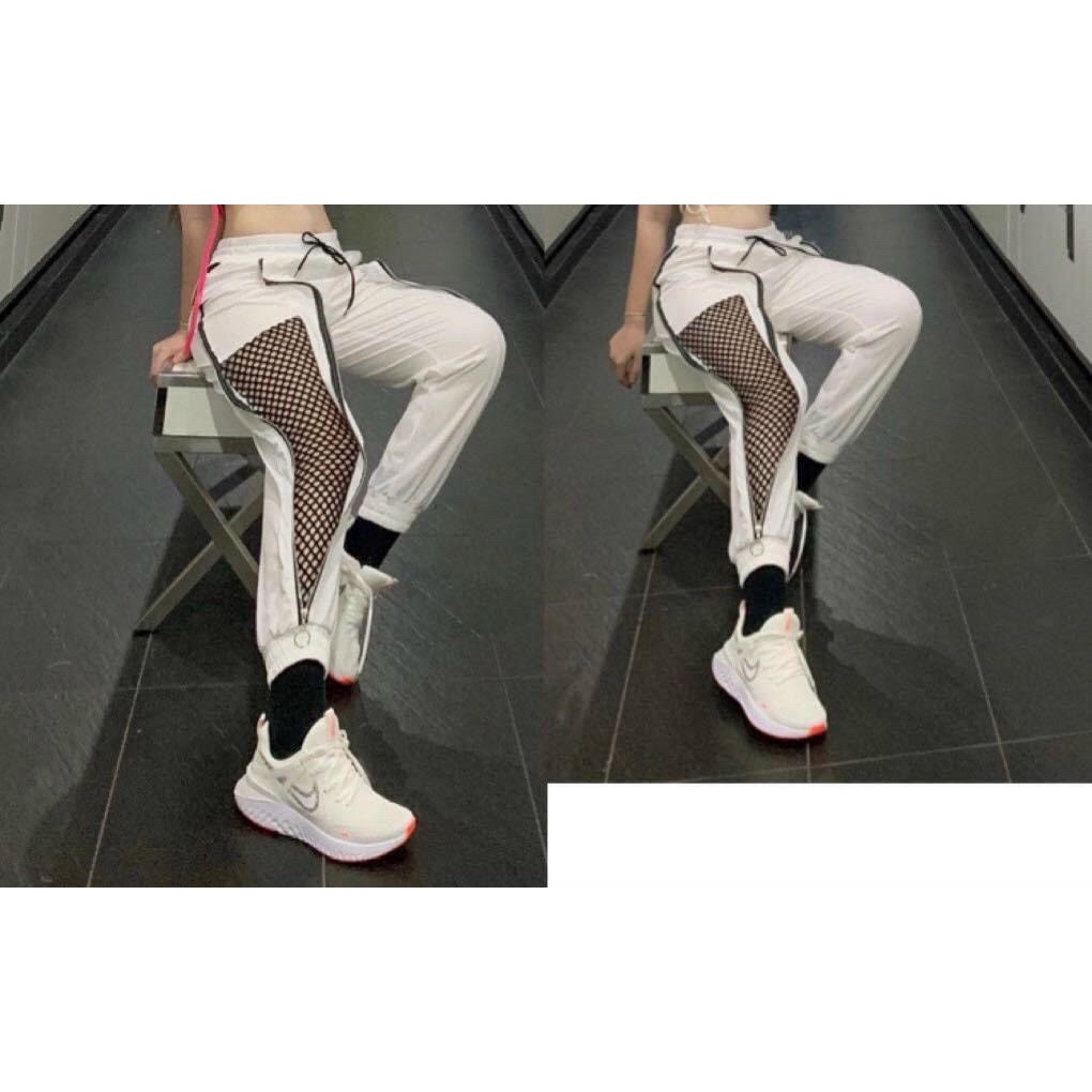 Quần jogger thể thao kéo khóa tập gym yoga zumba aerobic giá rẻ QUẦN Jogger lưới Lulushop