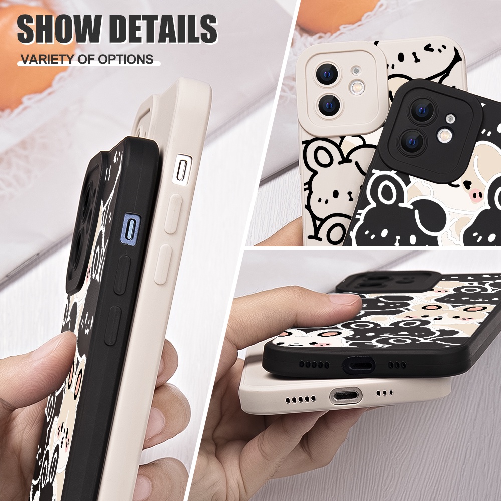 Ốp Điện Thoại TPU Hình Thỏ Cho VIVO Y12S Y12 Y20 Y91C Y21S Y21 Y15S V9 V20 Y15 Y17 Y30 Y50 Y15A Y12A Y20i Y20S #Ty023